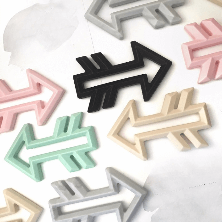 Silicone ARROW Teether (Available in 6 Colours)