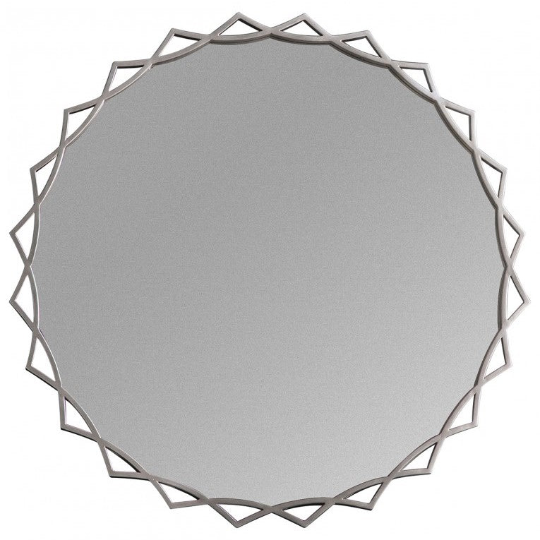 Olivia Unique Designer Silver Frame Mirror 92cms