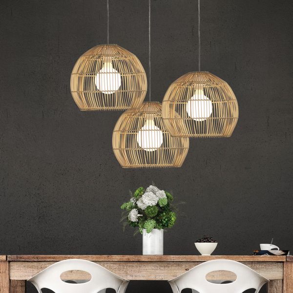 Simple Natural Rattan Cane Shade (Available in 2 Sizes)