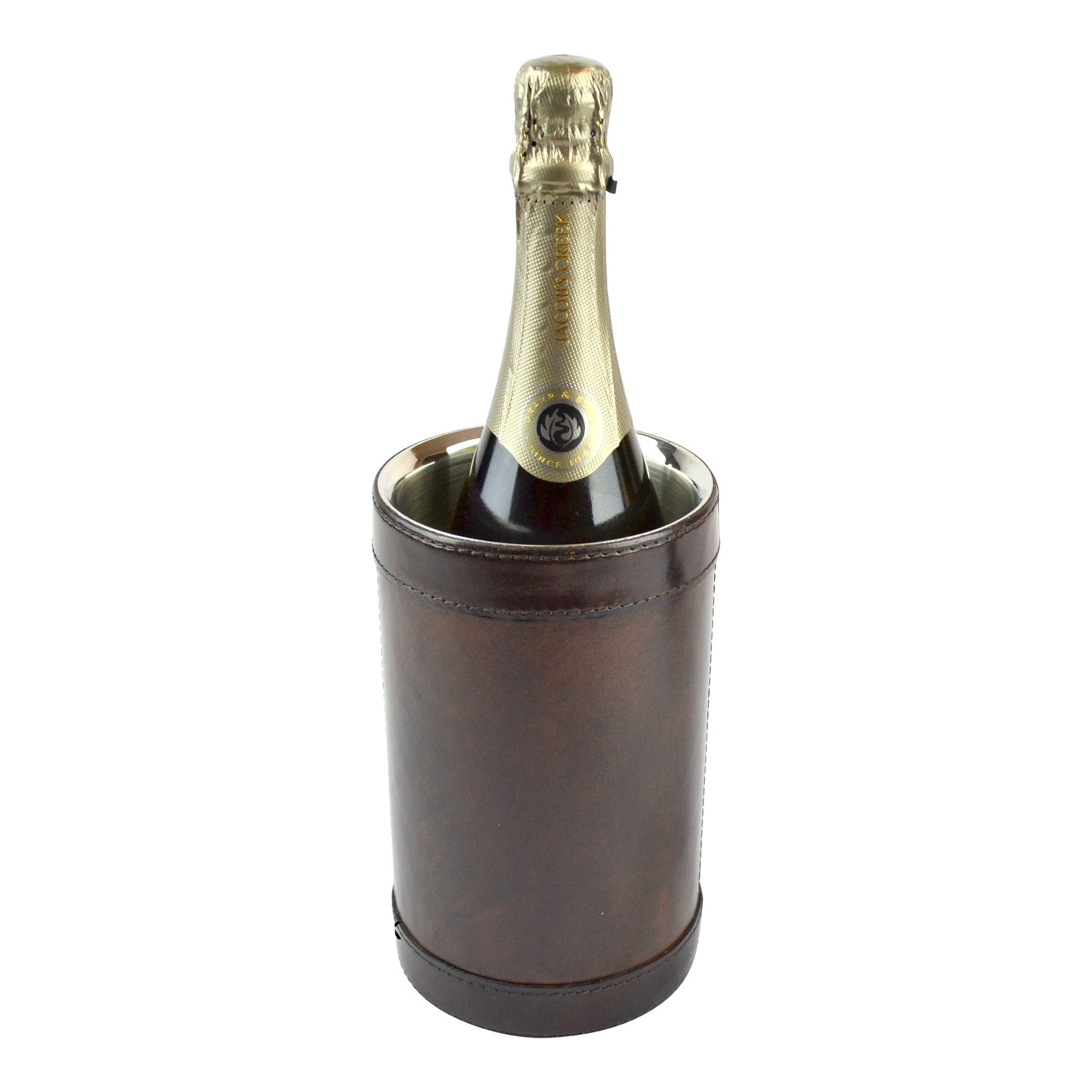 Single Leather Wine Bottle Chiller (Available In 3 Colors)