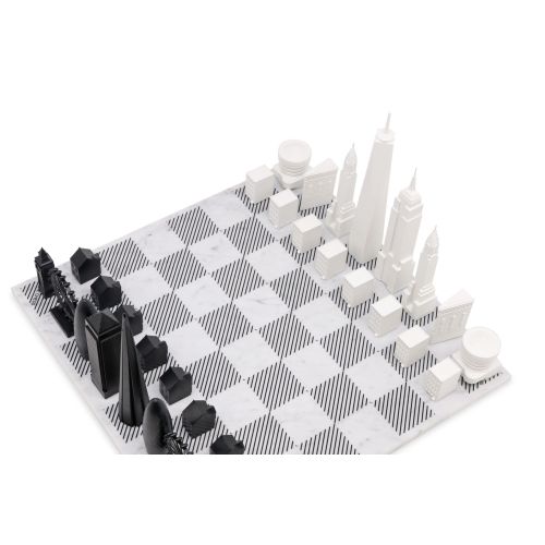Skyline Chess Marble London vs New York Edition