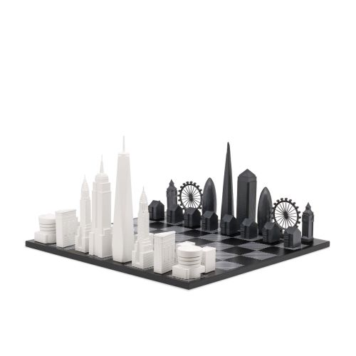Skyline Chess Metal World Icons Edition Decor
