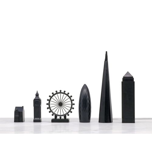 Skyline Chess Metal World Icons Edition Decor