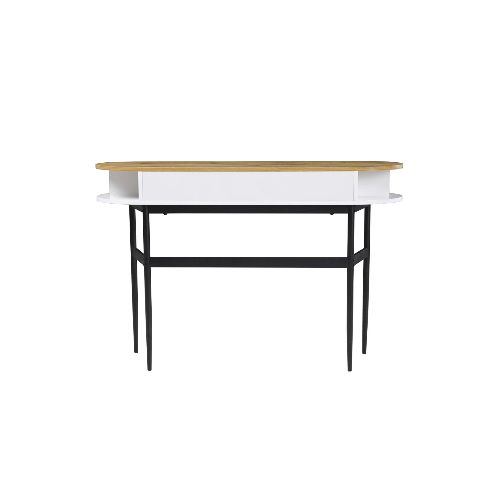 White & Natural Cozy Feel Console Table