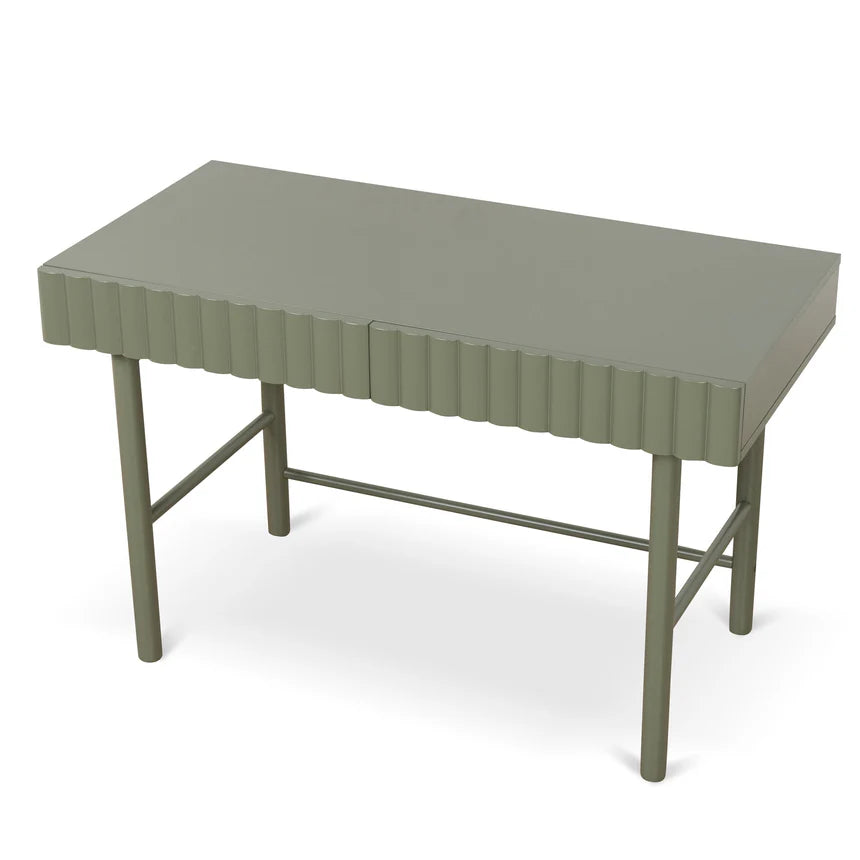 Sleek Green Storage Home Office Desk - 120cms