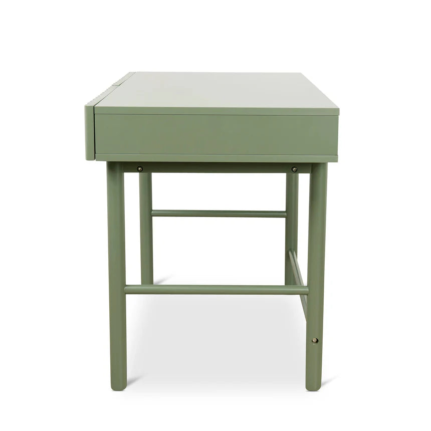 Sleek Green Storage Home Office Desk - 120cms