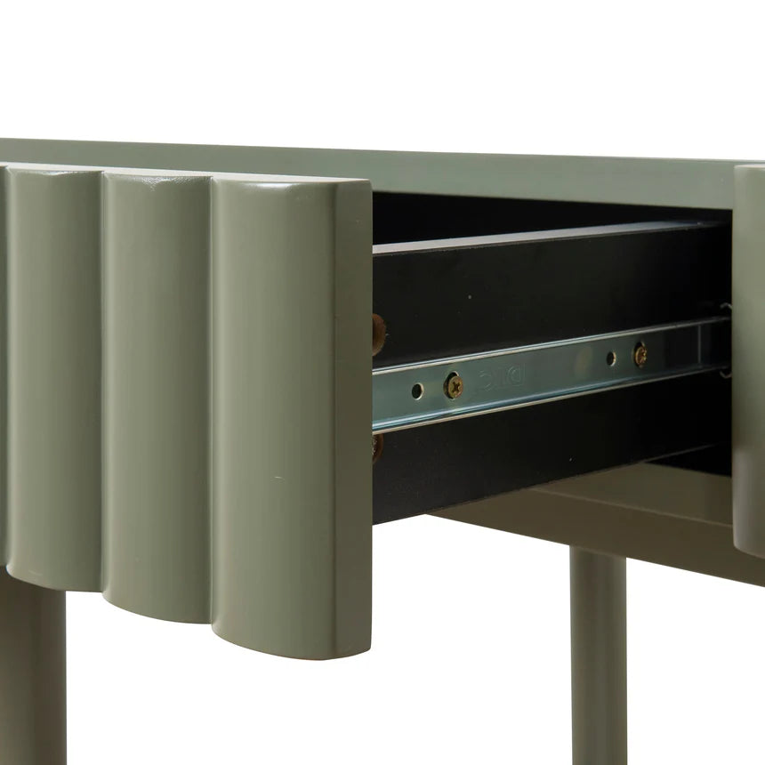 Sleek Green Storage Home Office Desk - 120cms