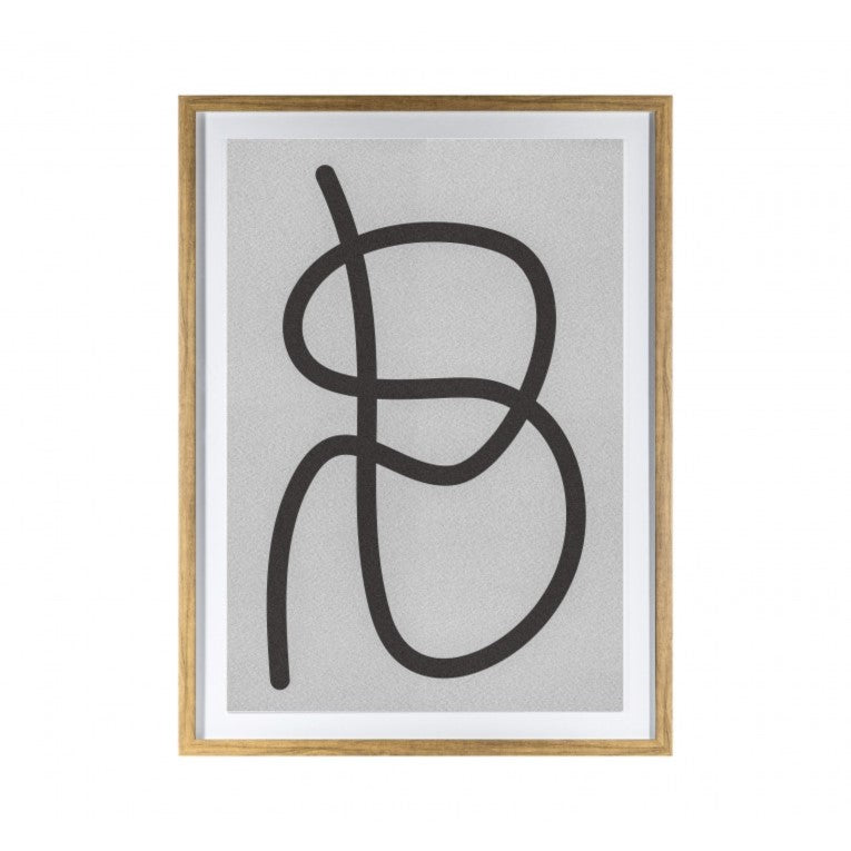 Sleek Lines in White Framed Art