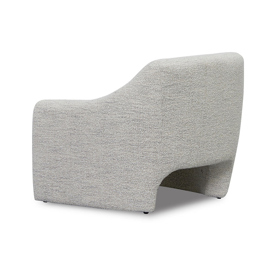 Sleek and Stylish Fabric Archair - Fog Grey