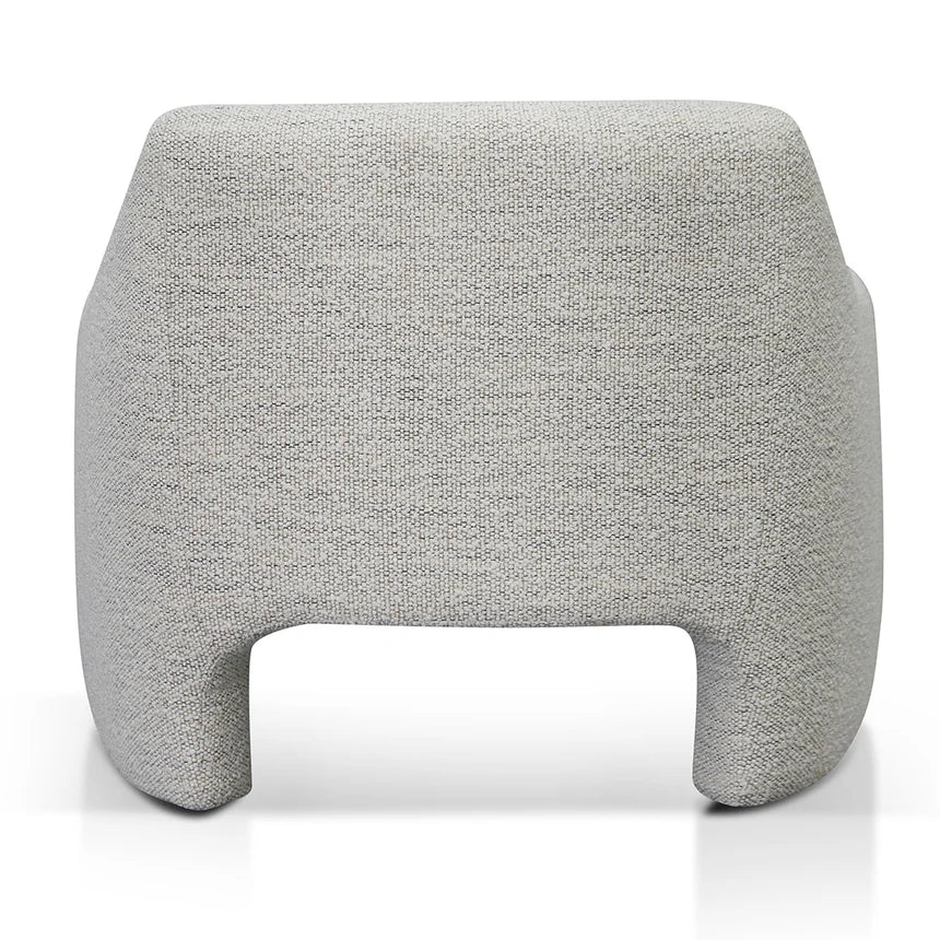 Sleek and Stylish Fabric Archair - Fog Grey