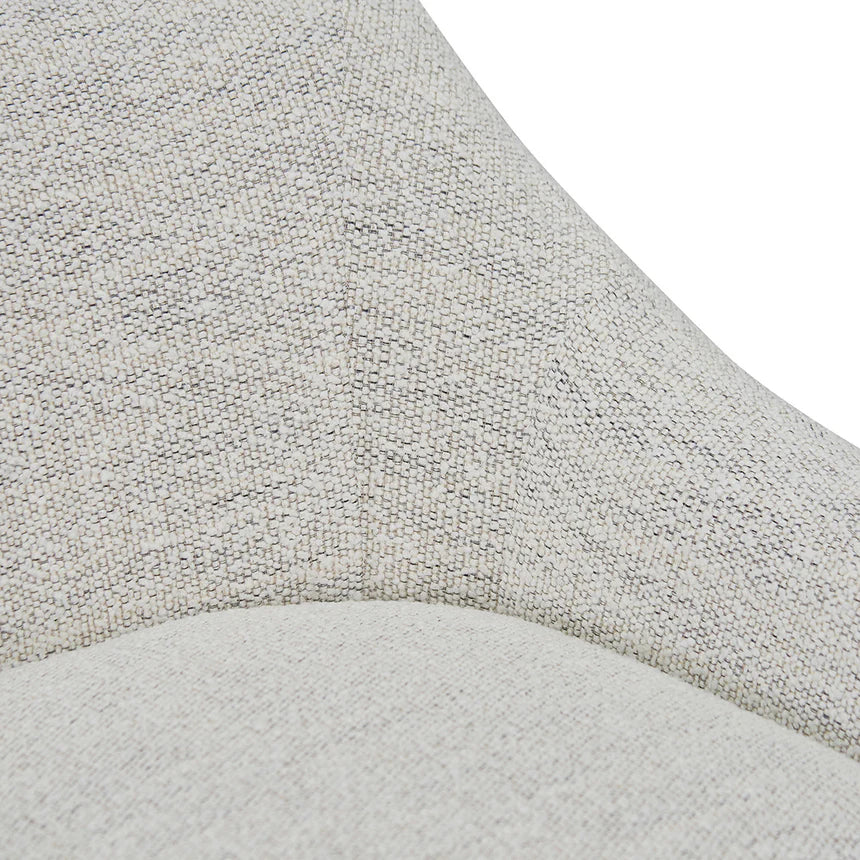 Sleek and Stylish Fabric Archair - Fog Grey
