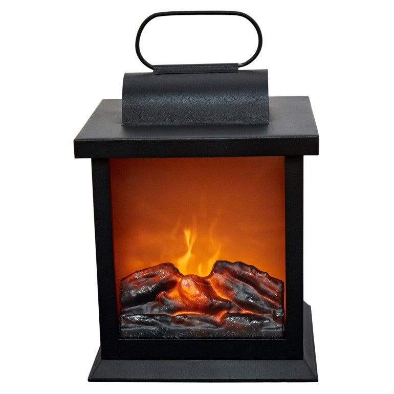 Small LED fireplace Lantern With Motion