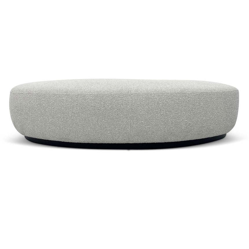 Soft Sophistication Boucle Long Ottoman - Pearl Grey