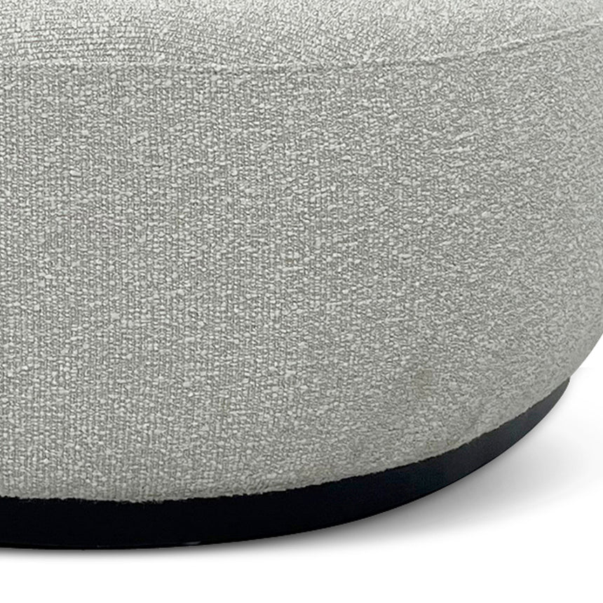 Soft Sophistication Boucle Long Ottoman - Pearl Grey