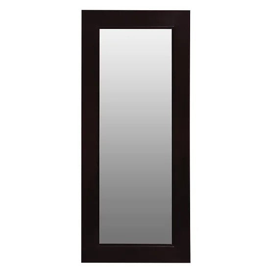 Solid Mahogany Wooden Standing Mirror 65 x 150 cm - Dark Brown