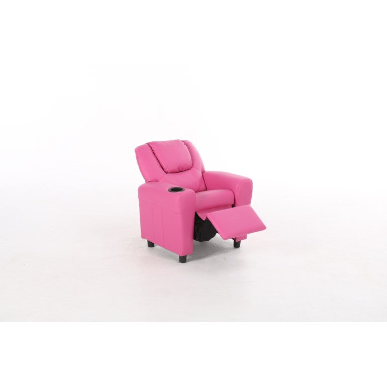 Solid Wooden Frame William Kids Recliner - Available in 3 Colors