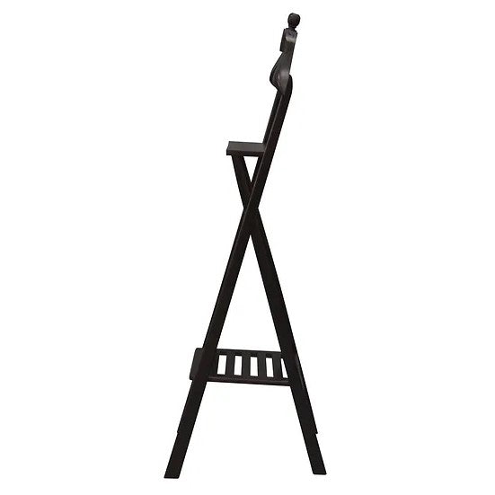 Space - Saving Compact Folded Valet Rack - Dark Brown