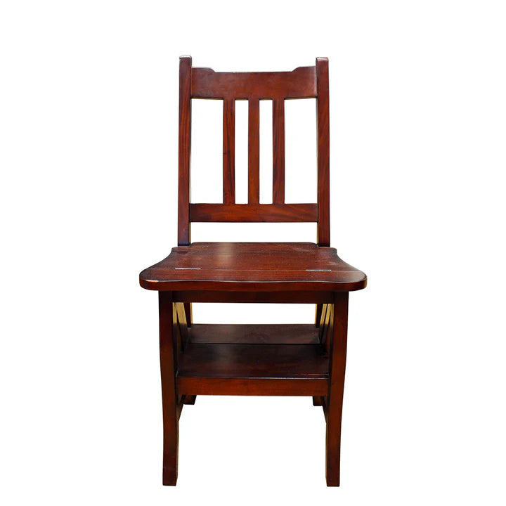 Convertible Library Chair & Step Ladder - Walnut
