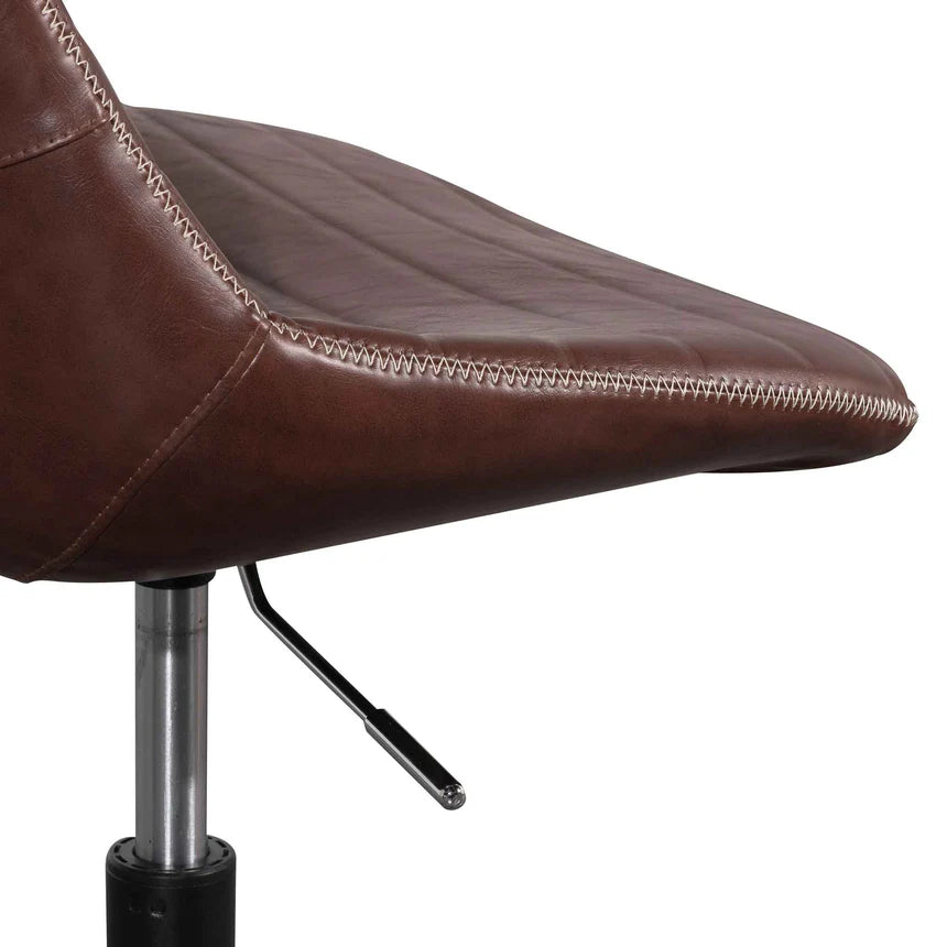 Spacious Surface Office Chair - Hickory Brown