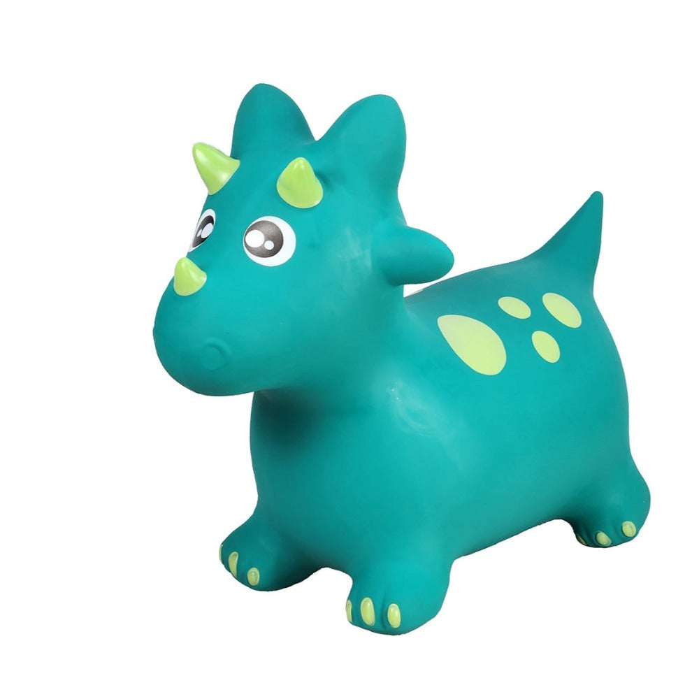 Inflatable Outdoor Bouncy Rider - Spike The Triceratops