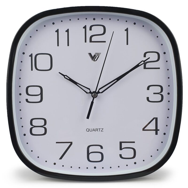 Square Studio Wall Clock 25cms (Available in 2 colors)