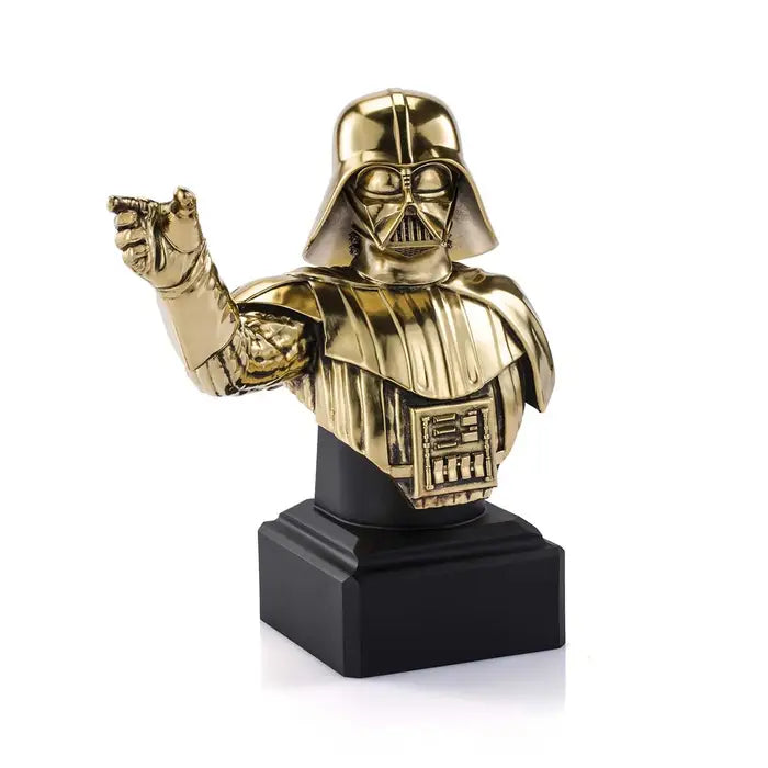 Star Wars Black Darth Vader Pewter Bust - Gold