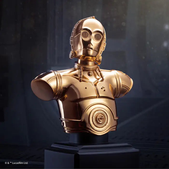 Star Wars Limited Edition C-3PO Pewter Bust - Gold