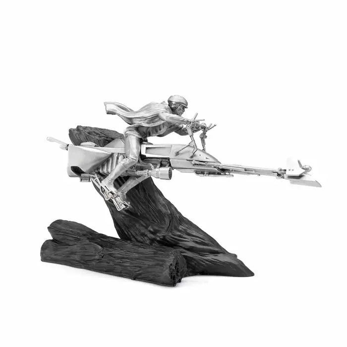 Star Wars Speeder Bike Chase Two Pieces Pewter Diorama