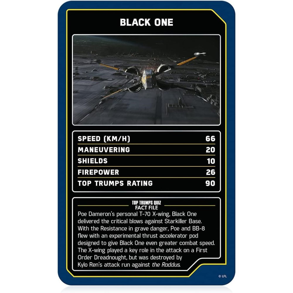 Top Trumps Card Game: Star Wars: Starships Card Game