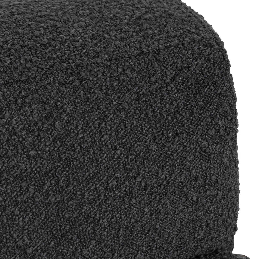 Statement Piece Right Chaise Sofa - Charcoal Boucle