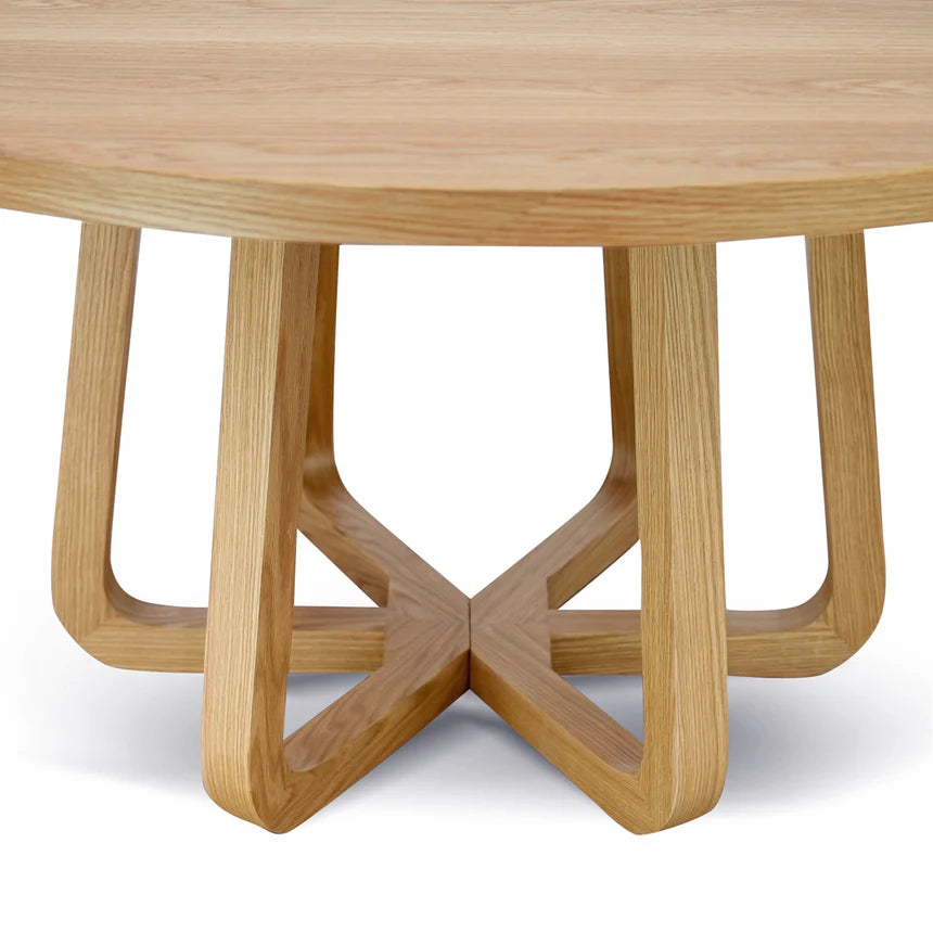Statement Round Dining Table - Natural