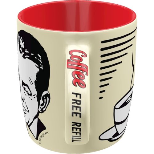 "Strong Coffee Served Here" Ceramic Coffee Mug