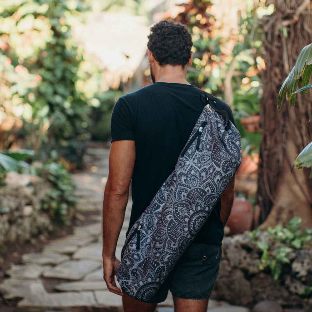Stunning Design Lab Hand Yoga Mat Bag 73.5cm - Mandala Charcoal