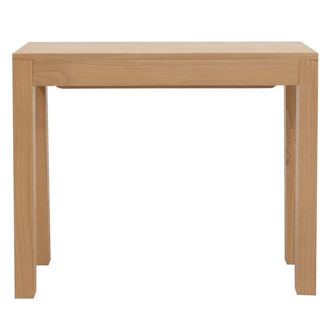 Sturdy 1 Drawer Solid White Cedar Wood Sofa - Natural