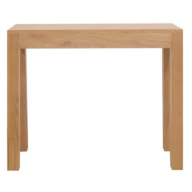 Sturdy 1 Drawer Solid White Cedar Wood Sofa - Natural