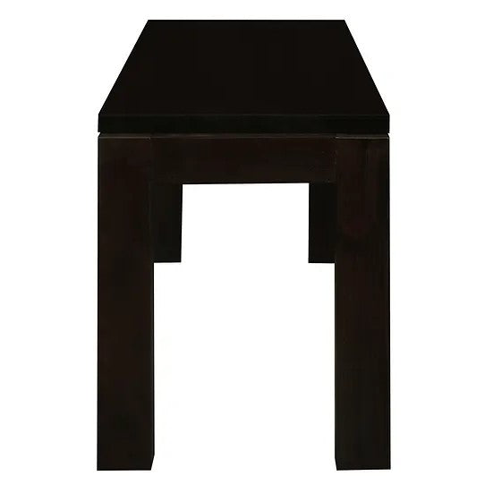 Sturdy and Stylish Solid Mahogany Bench - Dark Bown