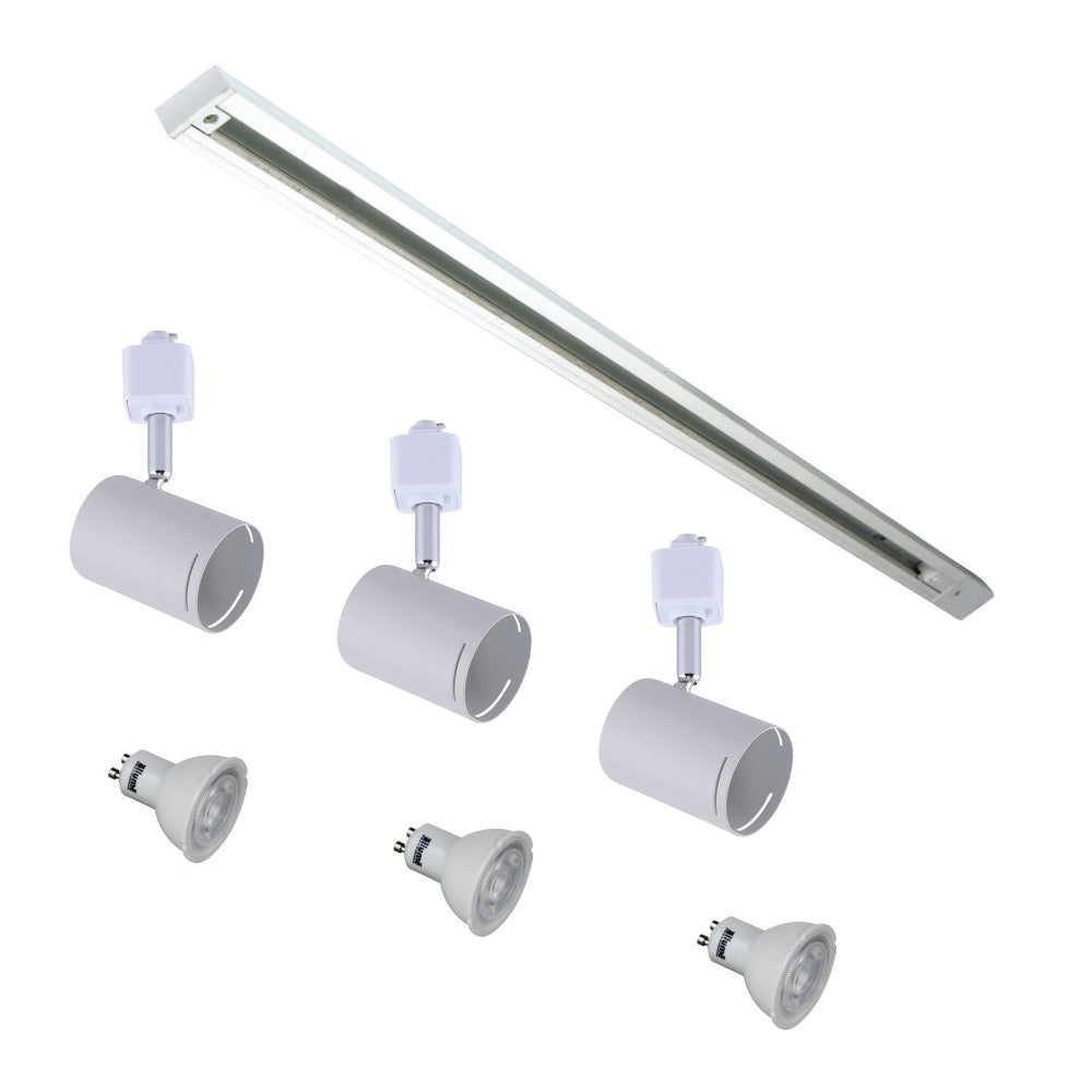 Stylish 3-Light White Track Kit (Available in 2 Colors)
