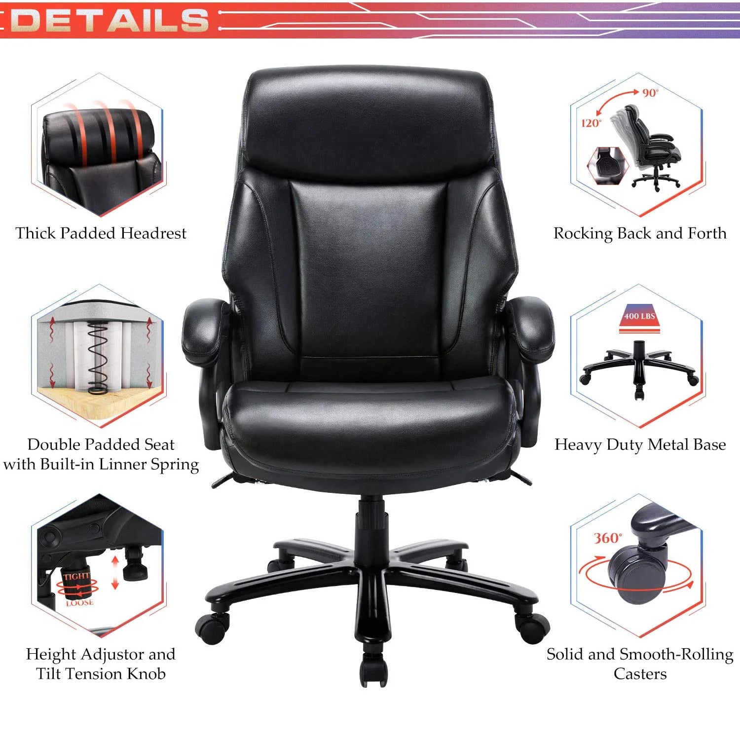 Stylish Big & Tall Office Chair