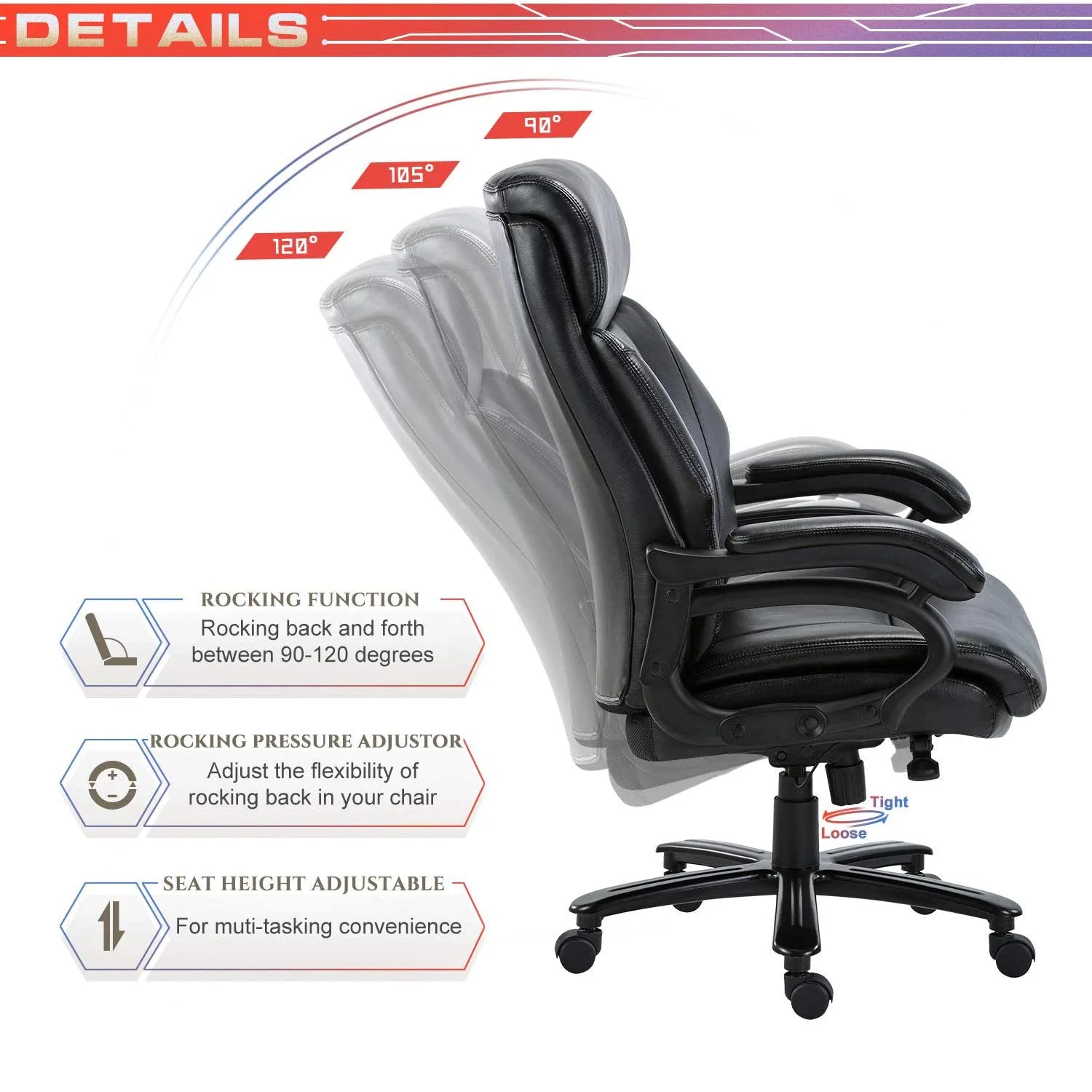 Stylish Big & Tall Office Chair