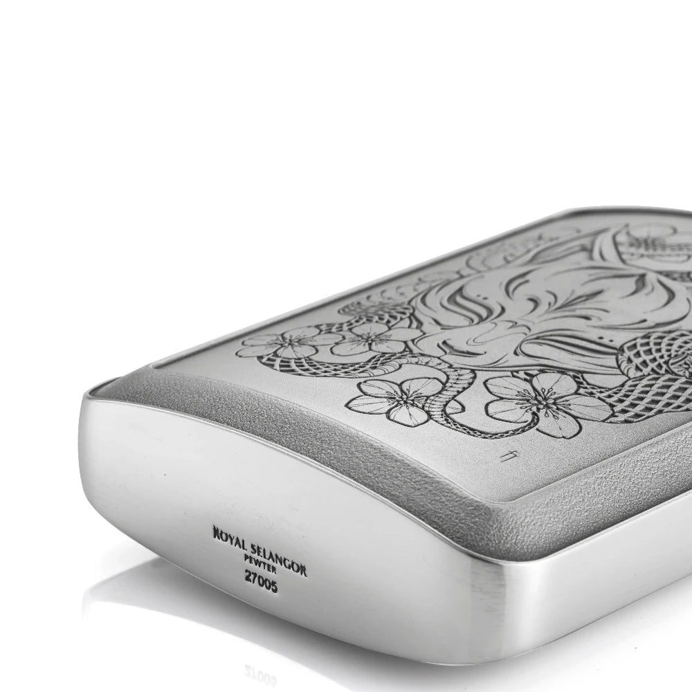 Stylish Limited Edition Kitsune Pewter Hip Flask 150 ML