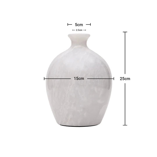 Stylish Mable Earthen Vase 25cms (Available in 2 Colors)
