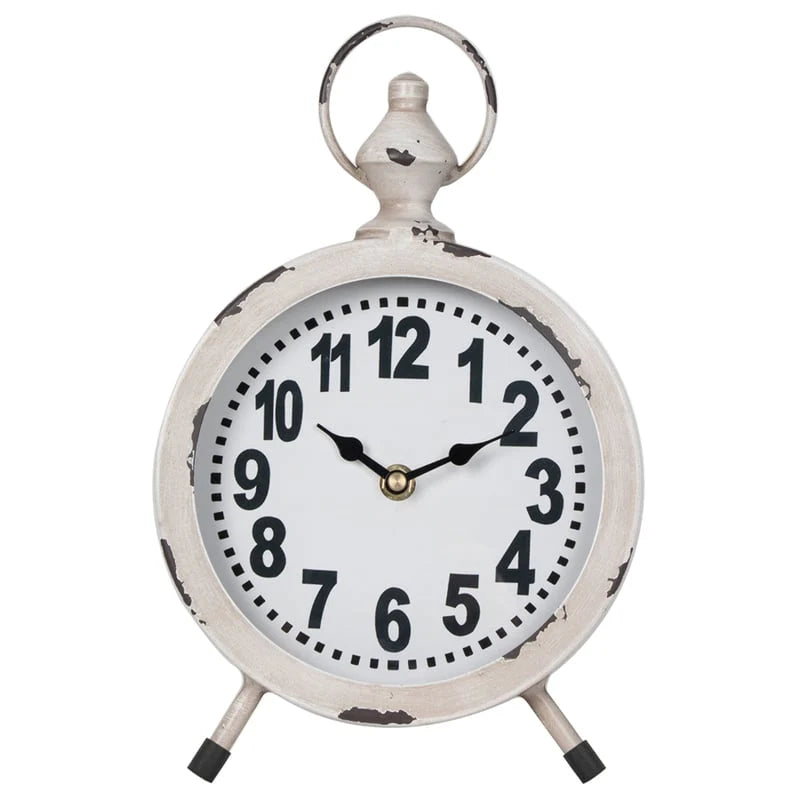 Stylish Round French Provincial Table Clock 28cms