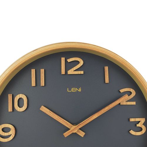 Stylish Wall Clock 25.5cm - Black