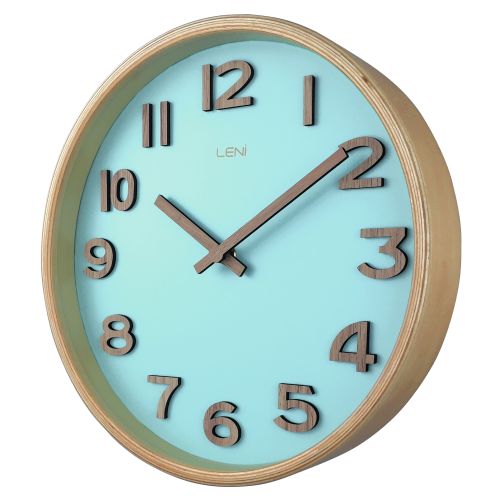 Stylish Wall Clock 25.5cm - Blue