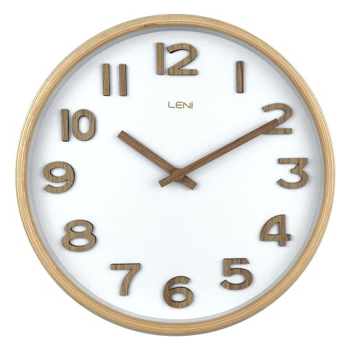 Stylish Wall Clock 25.5cm - White