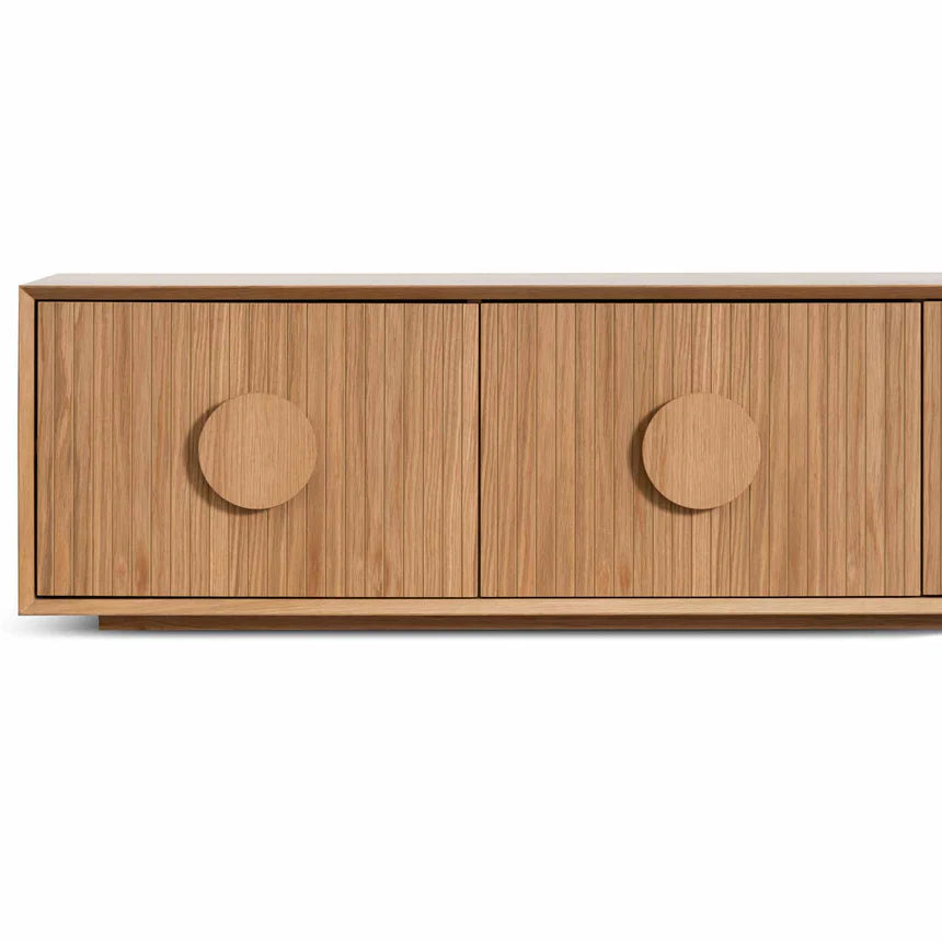 Stylish Wooden Entertainment TV Unit - Natural