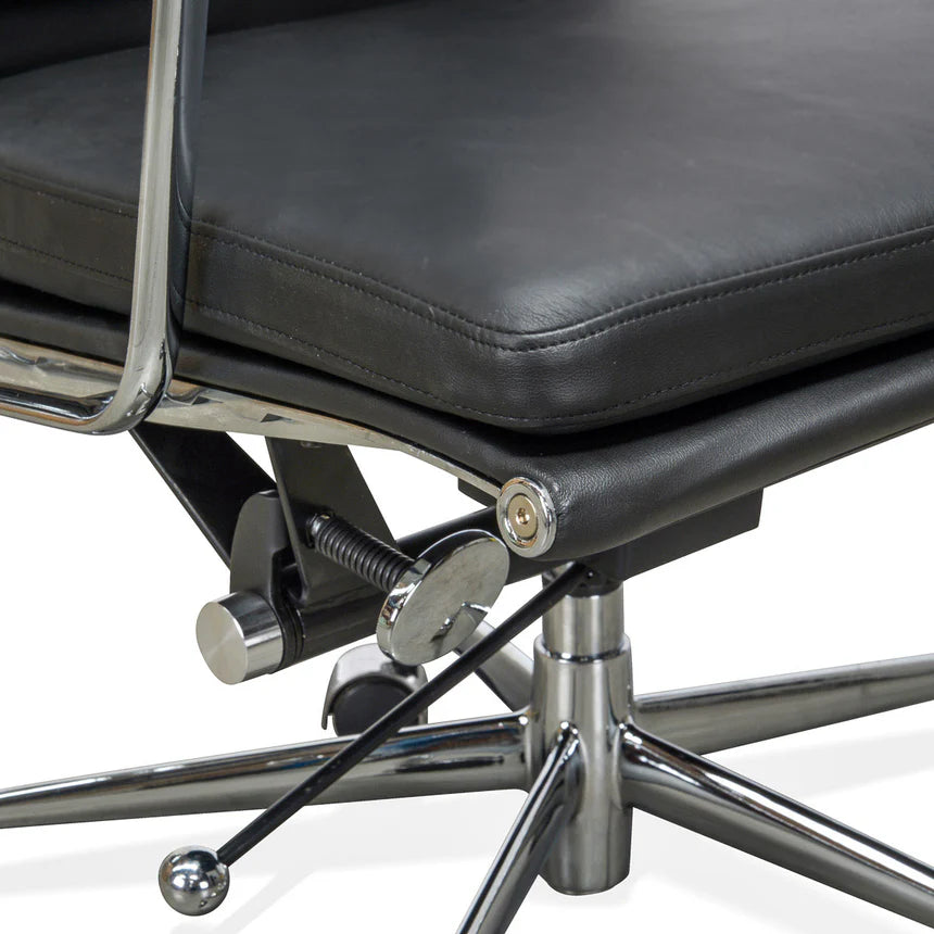 Swivel High Back Office Chair - Black