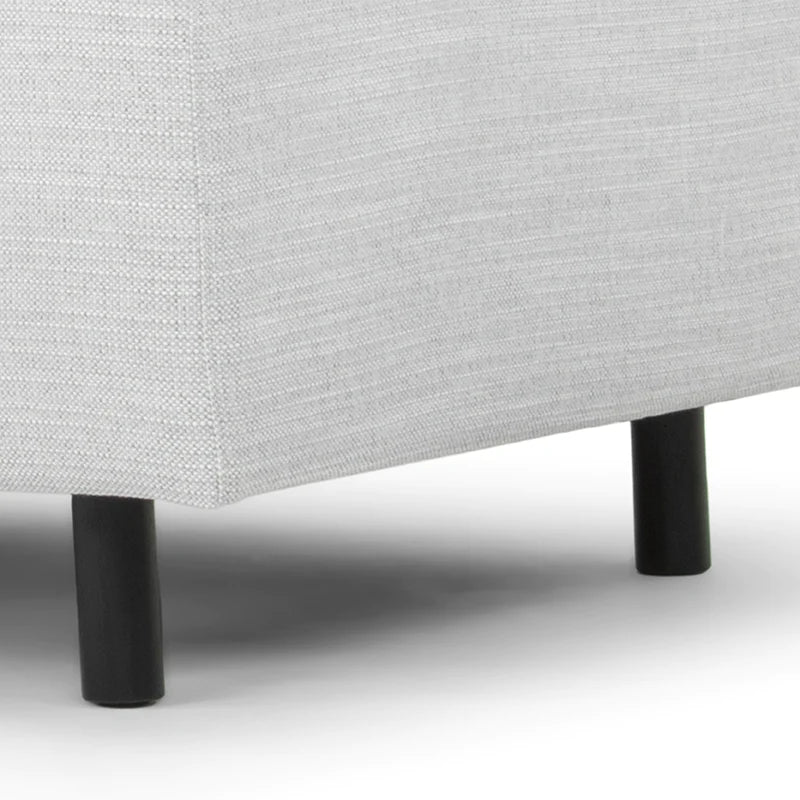 Tailored Elegance 3-Seater Left Chaise Sofa- Light Textured Grey