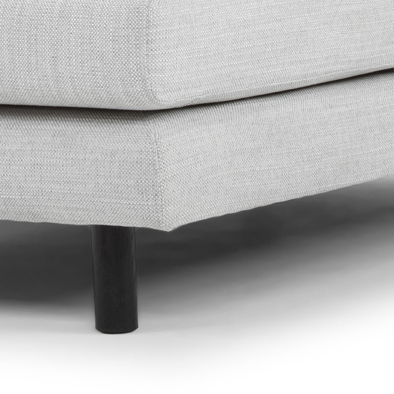 Tailored Elegance 3-Seater Left Chaise Sofa- Light Textured Grey