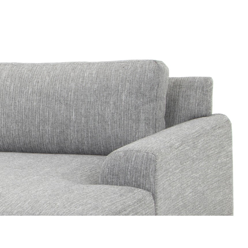 Tailored Elegance 3-Seater with Right Chaise Sofa-Grey